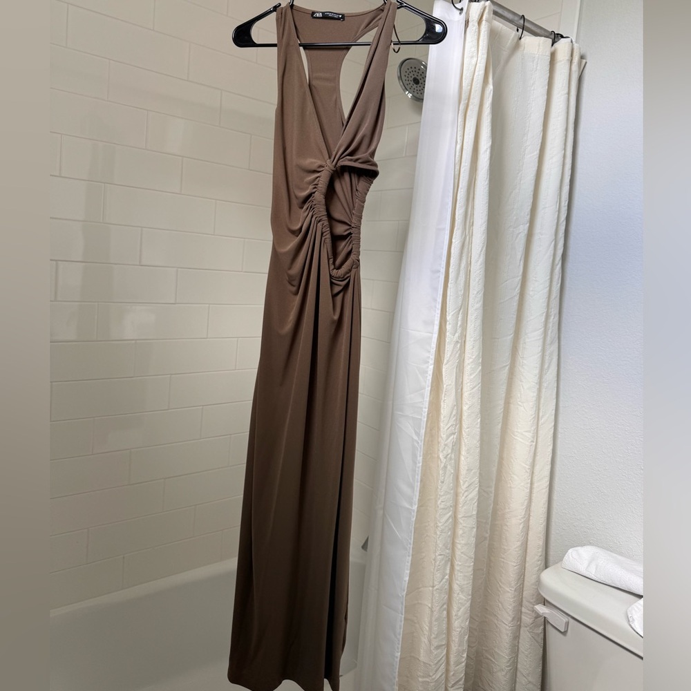 Zara cut out midi dress